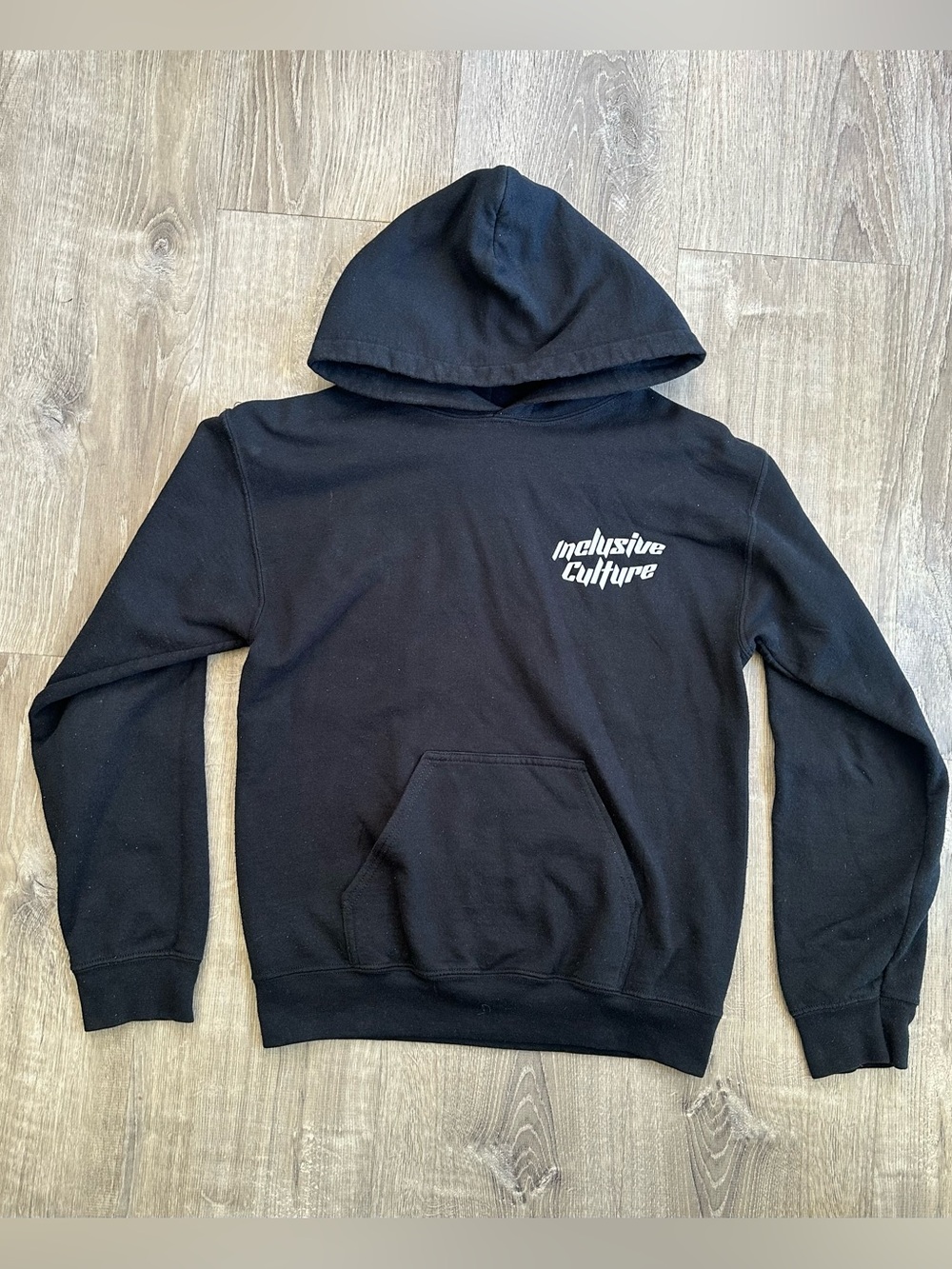 Gildan Black Hoodie with 'Inclusive Culture' Chest Logo